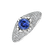 Prsten s diamanty a tanzanitem Deluxe Quatrefoil2