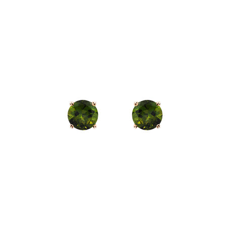 Náušnice s turmalínem Orbs