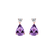 Náušnice s diamanty a ametystem Ismene2
