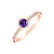 Prsten s diamanty a ametystem Regal Elegance2