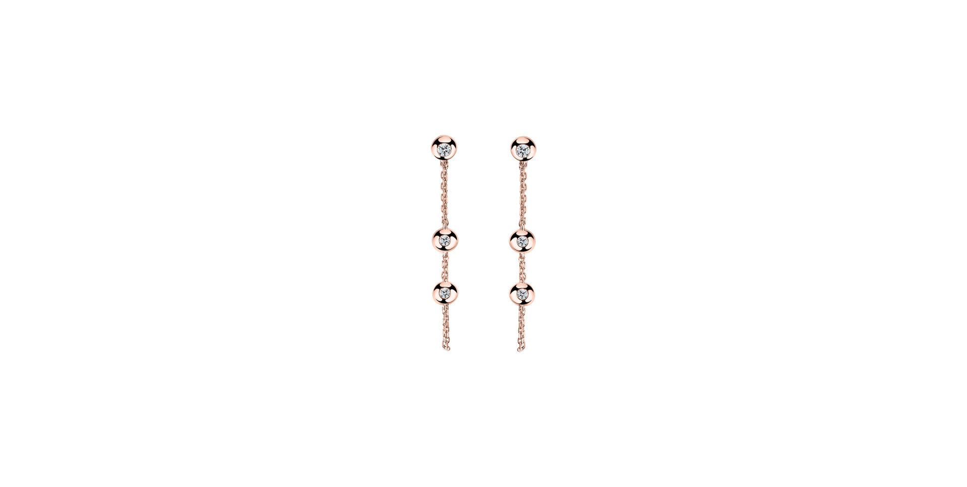 Náušnice s diamanty Bright Dots