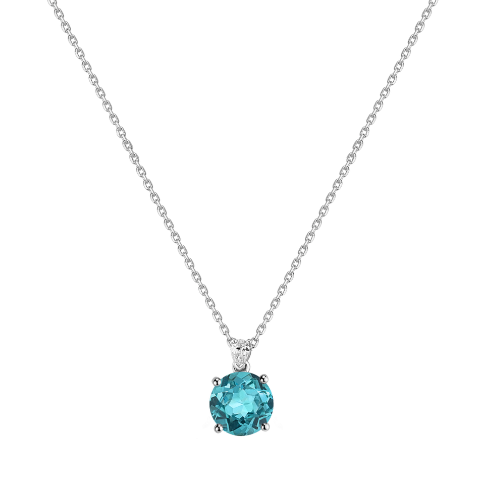 Náhrdelník s diamantem a apatitem Seraphina