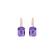 Náušnice s diamanty a ametystem Carlotta2