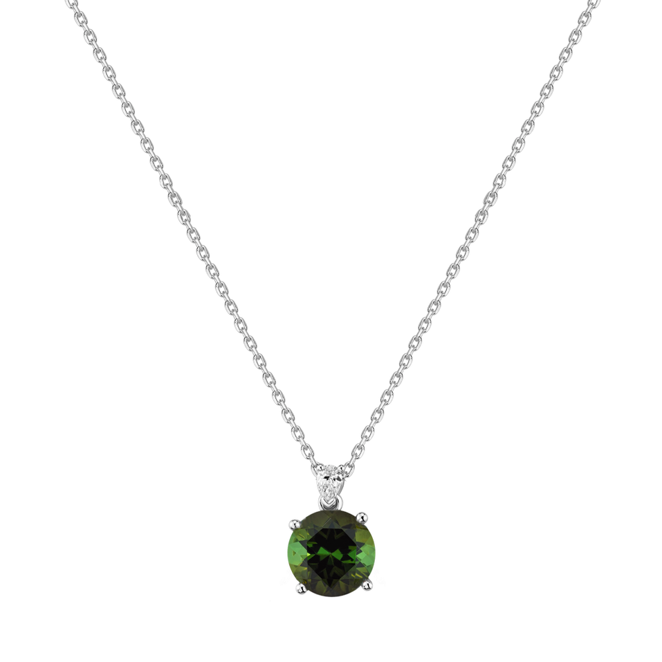 Náhrdelník s diamantem a turmalínem Seraphina