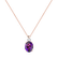 Náhrdelník s diamantem a ametystem Alexandria2