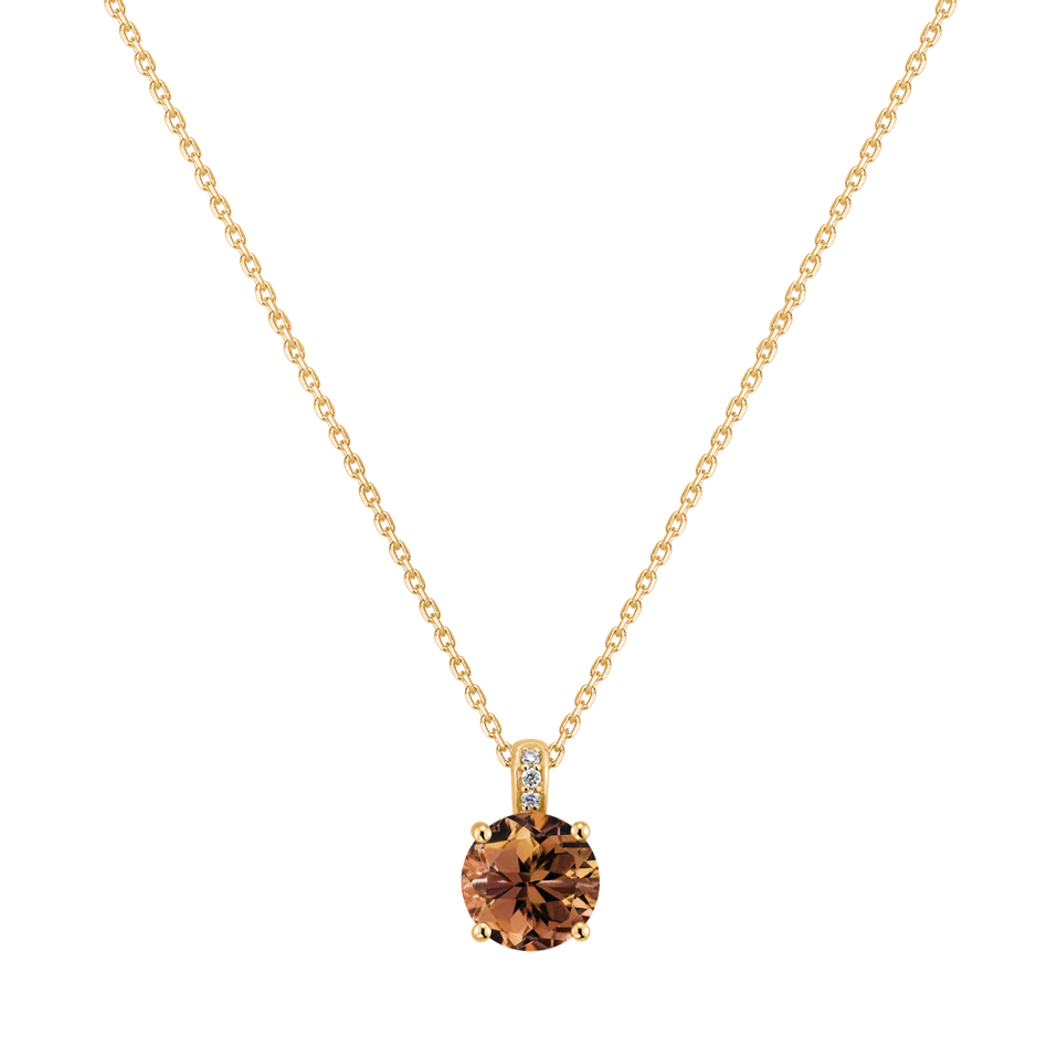 Náhrdelník s diamanty a turmalínem Seraphita