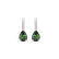 Náušnice s diamanty a turmalínem Tearfall2
