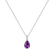 Náhrdelník s diamanty a ametystem Tearfall2