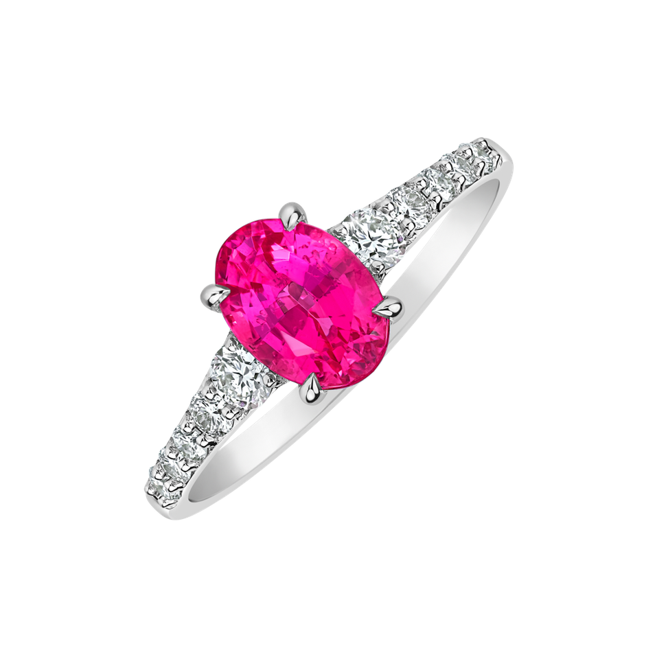 Prsten s diamanty a spinelem Shimmering Dazzle