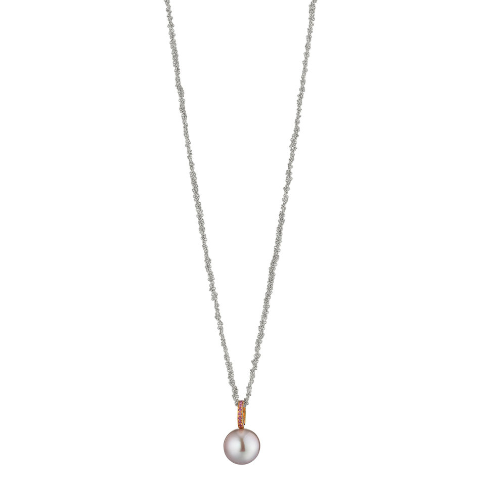 Přívěs s diamanty a perlou Young Basics Collier