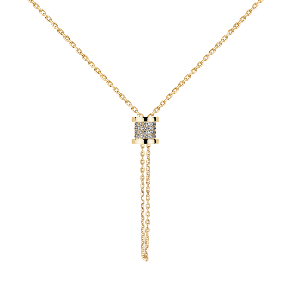 Náhrdelník s diamanty Timeless Spiral