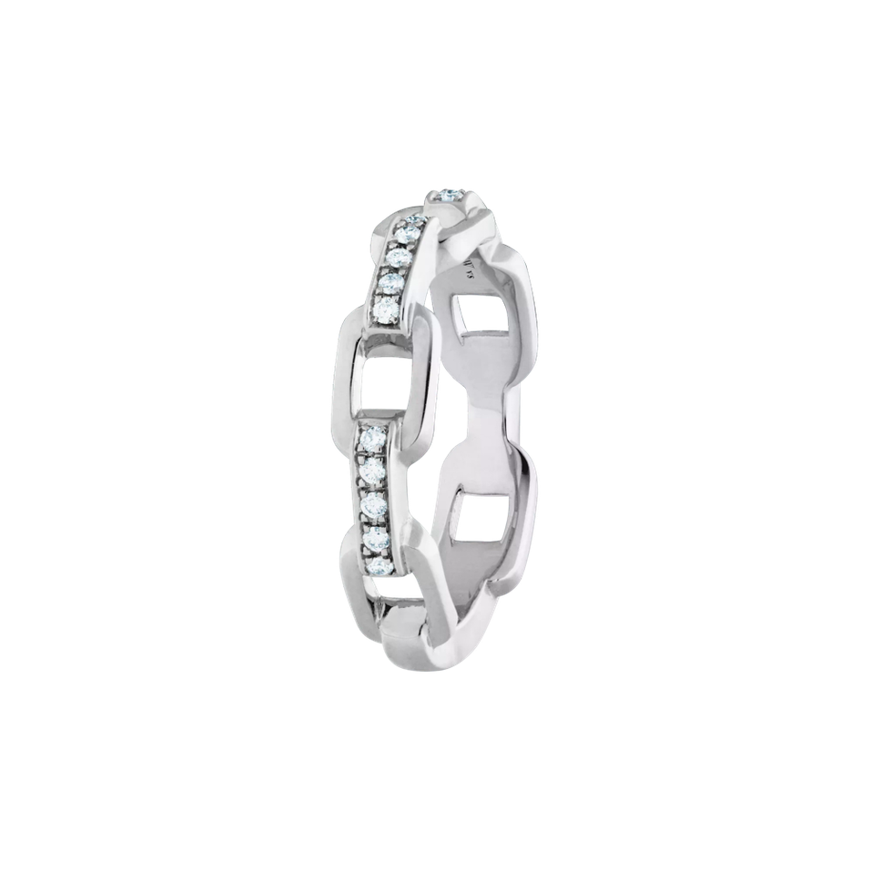 Prsten s diamanty Love Lock