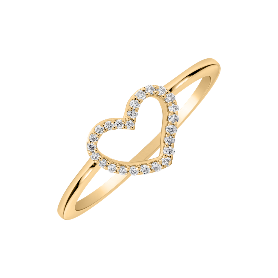 Prsten s diamanty Heart Bling