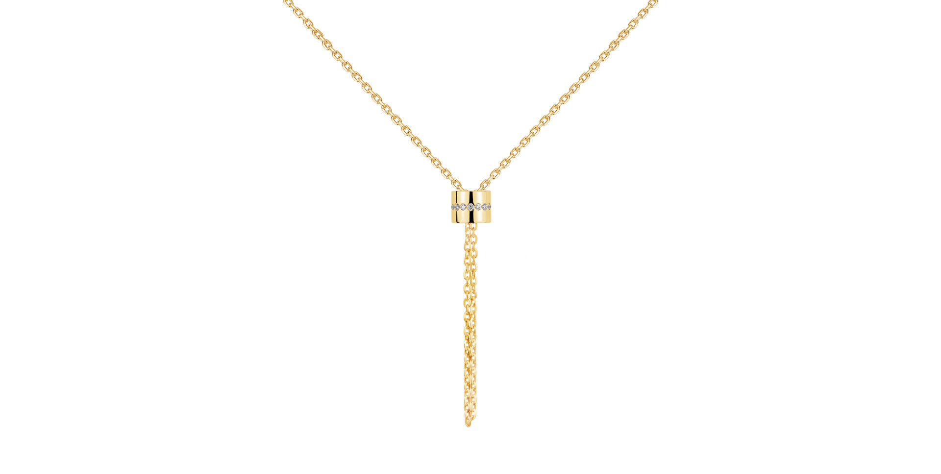 Náhrdelník s diamanty Infinity Circle