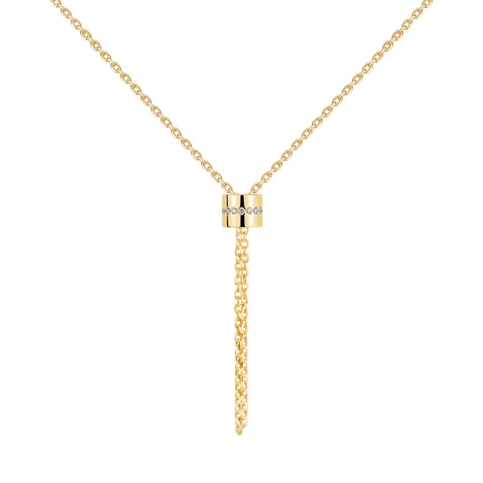 Náhrdelník s diamanty Infinity Circle