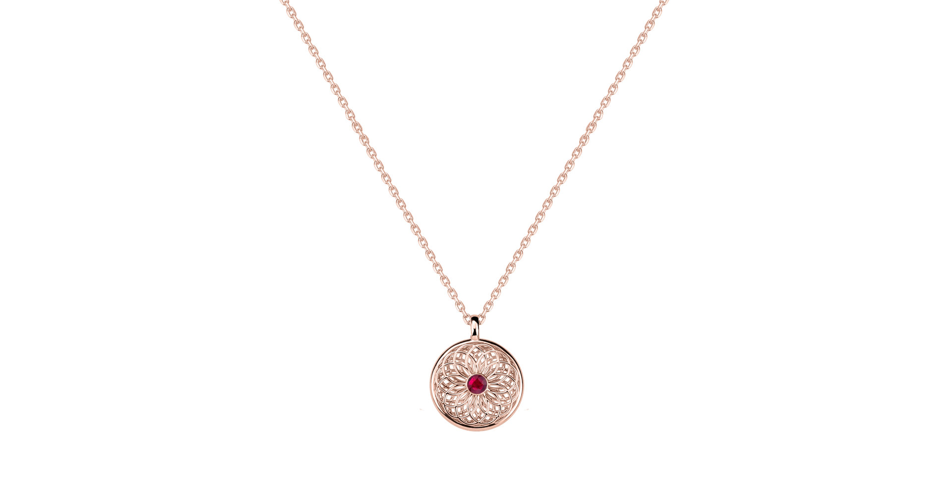 Náhrdelník s rubínem Mirelleon