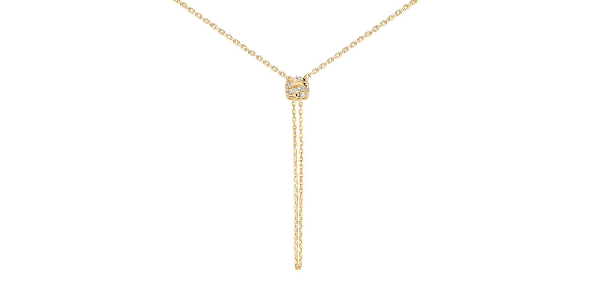 Náhrdelník s diamanty Golden Verse