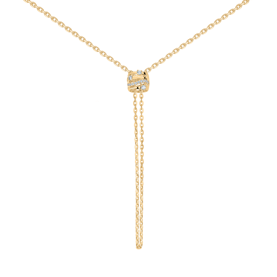 Náhrdelník s diamanty Golden Verse