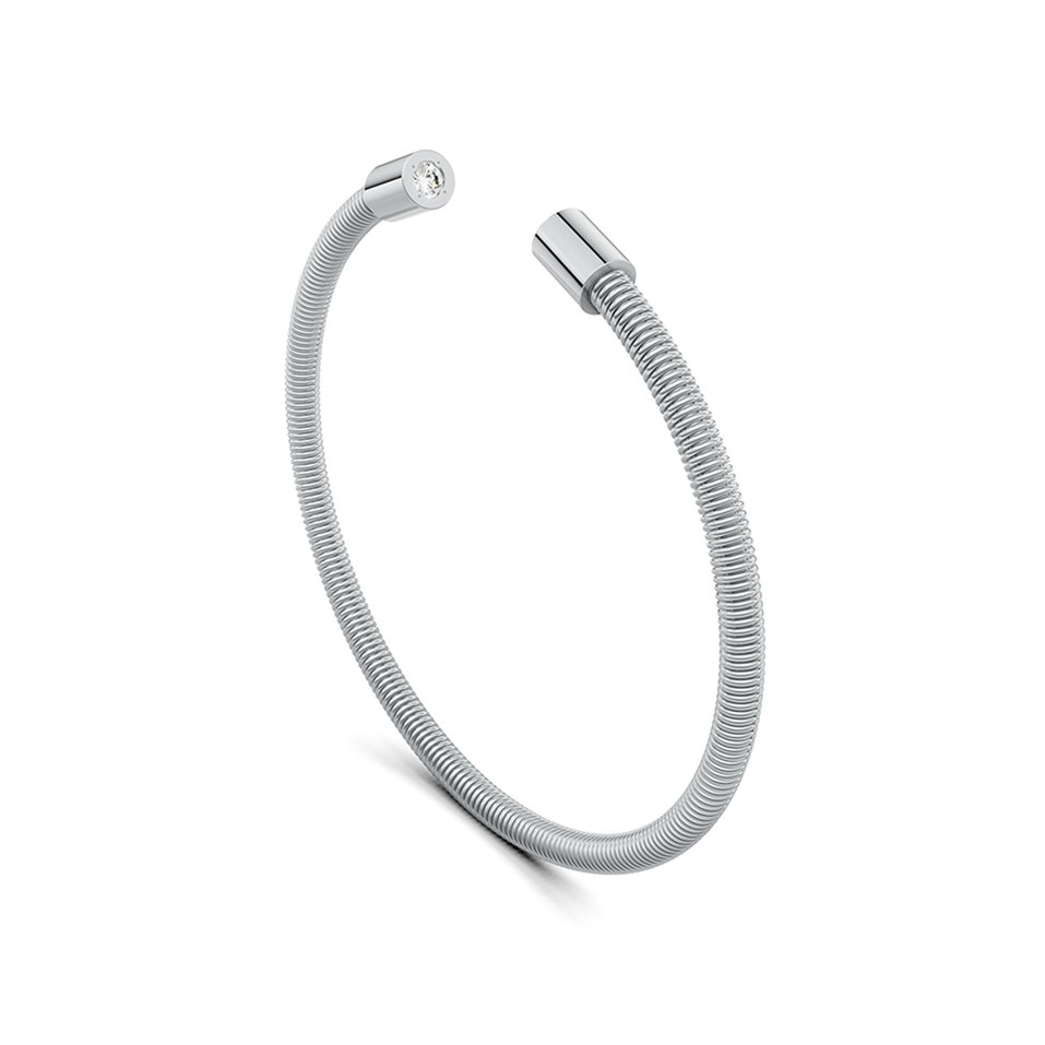 Náramek platina s diamanty Colette Elementyx Space Cylinder