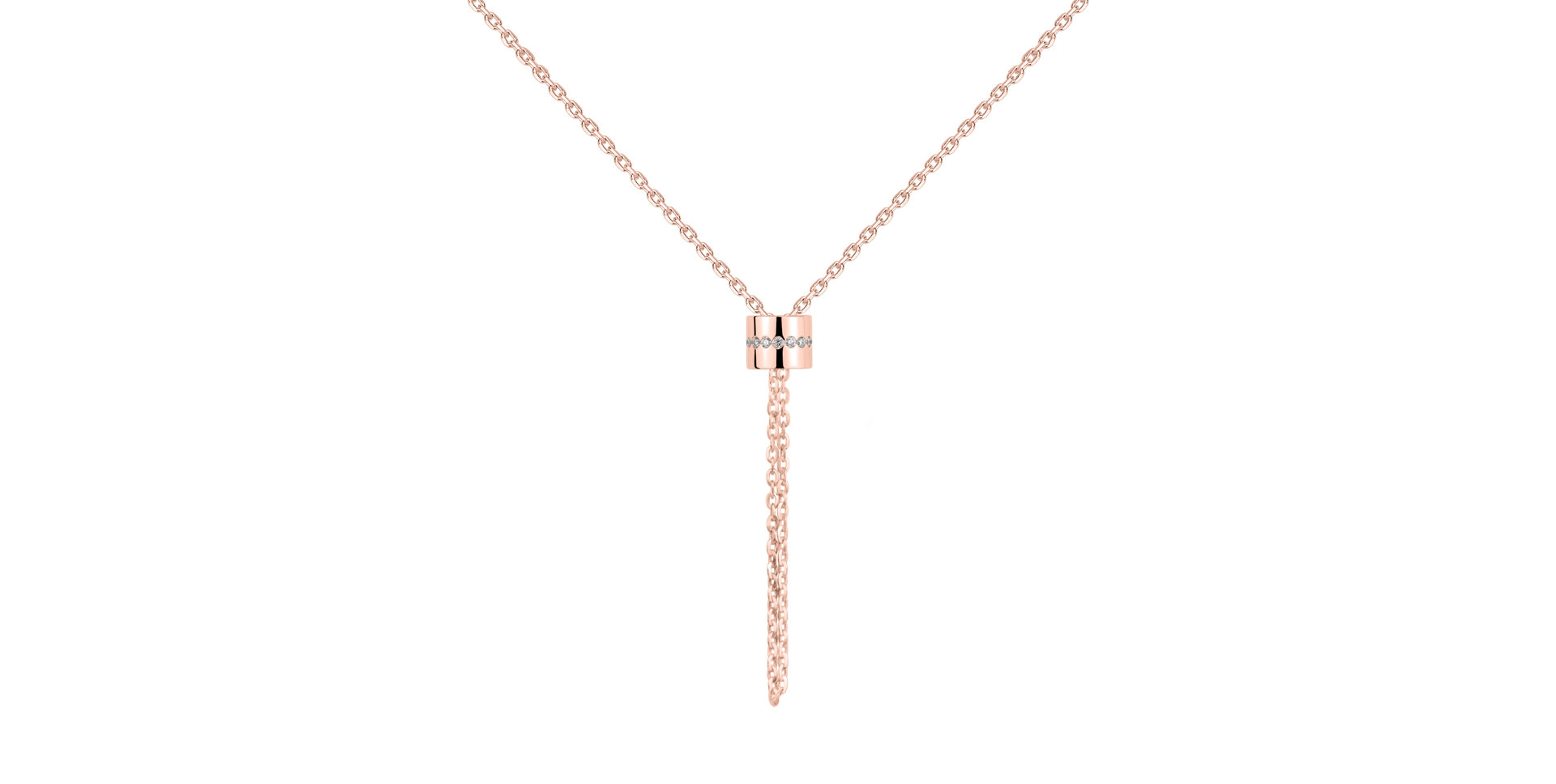 Náhrdelník s diamanty Infinity Circle