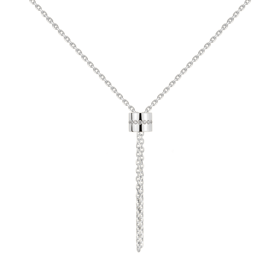 Náhrdelník s diamanty Infinity Circles