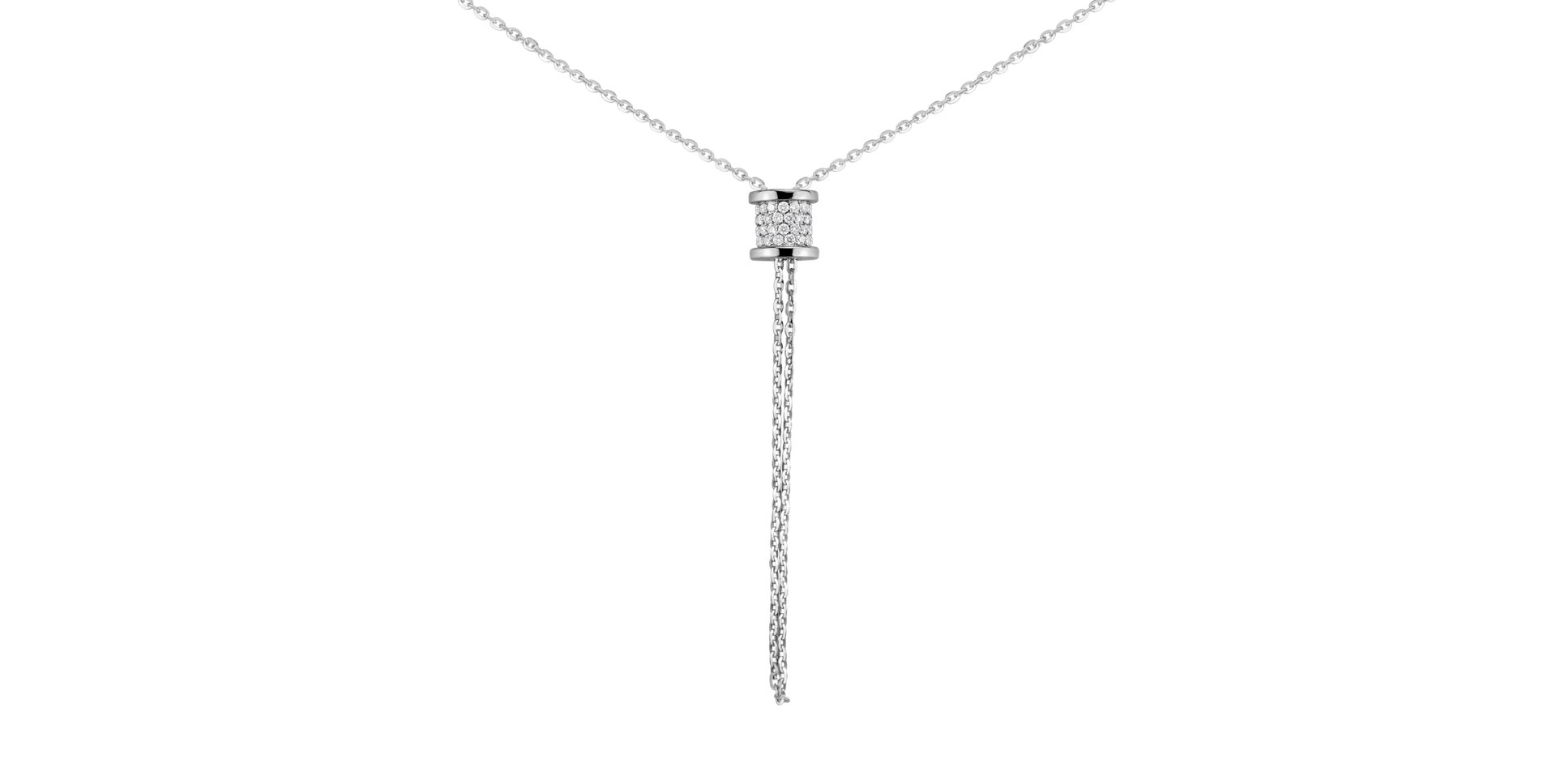Náhrdelník s diamanty Timeless Spiral