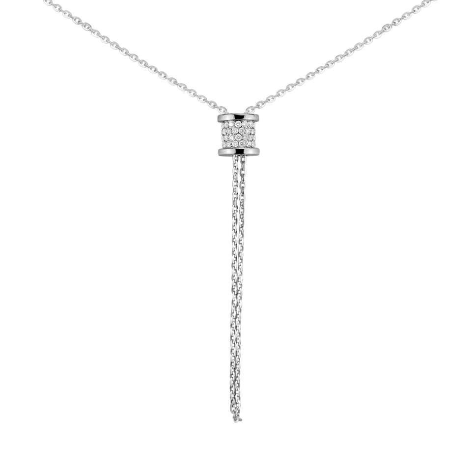 Náhrdelník s diamanty Timeless Spiral