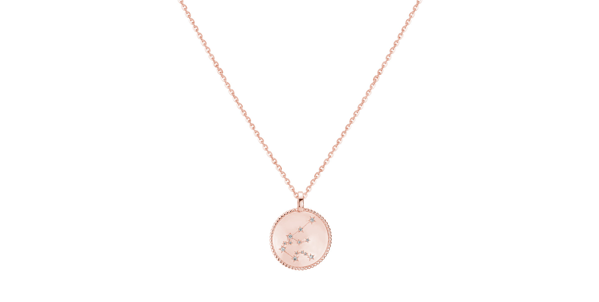 Náhrdelník s diamanty Zodiac Sign Aquarius