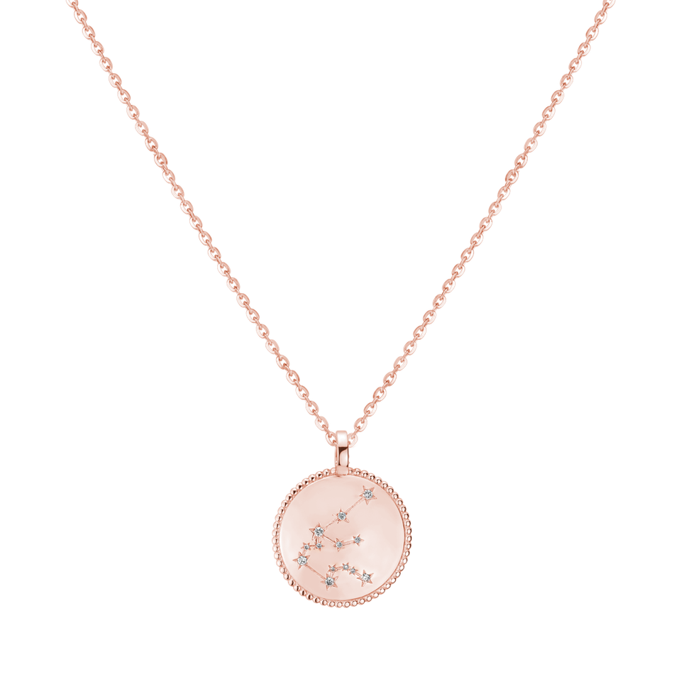 Náhrdelník s diamanty Zodiac Sign