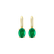 Náušnice s diamanty a smaragdem Lucrezia2