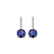 Náušnice s diamanty a safírem Carlo2