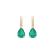 Náušnice s diamanty a smaragdem Tearfall2