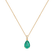 Náhrdelník s diamanty a smaragdem Tearfall2