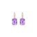 Náušnice s diamanty a ametystem Mireth2