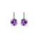 Náušnice s diamanty a ametystem Zorabelle2