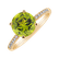 Prsten s diamanty a peridotem Zorabelle2