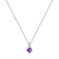 Náhrdelník s diamantem a ametystem Midnight Serenity2