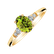 Prsten s diamanty a peridotem Melisandra2