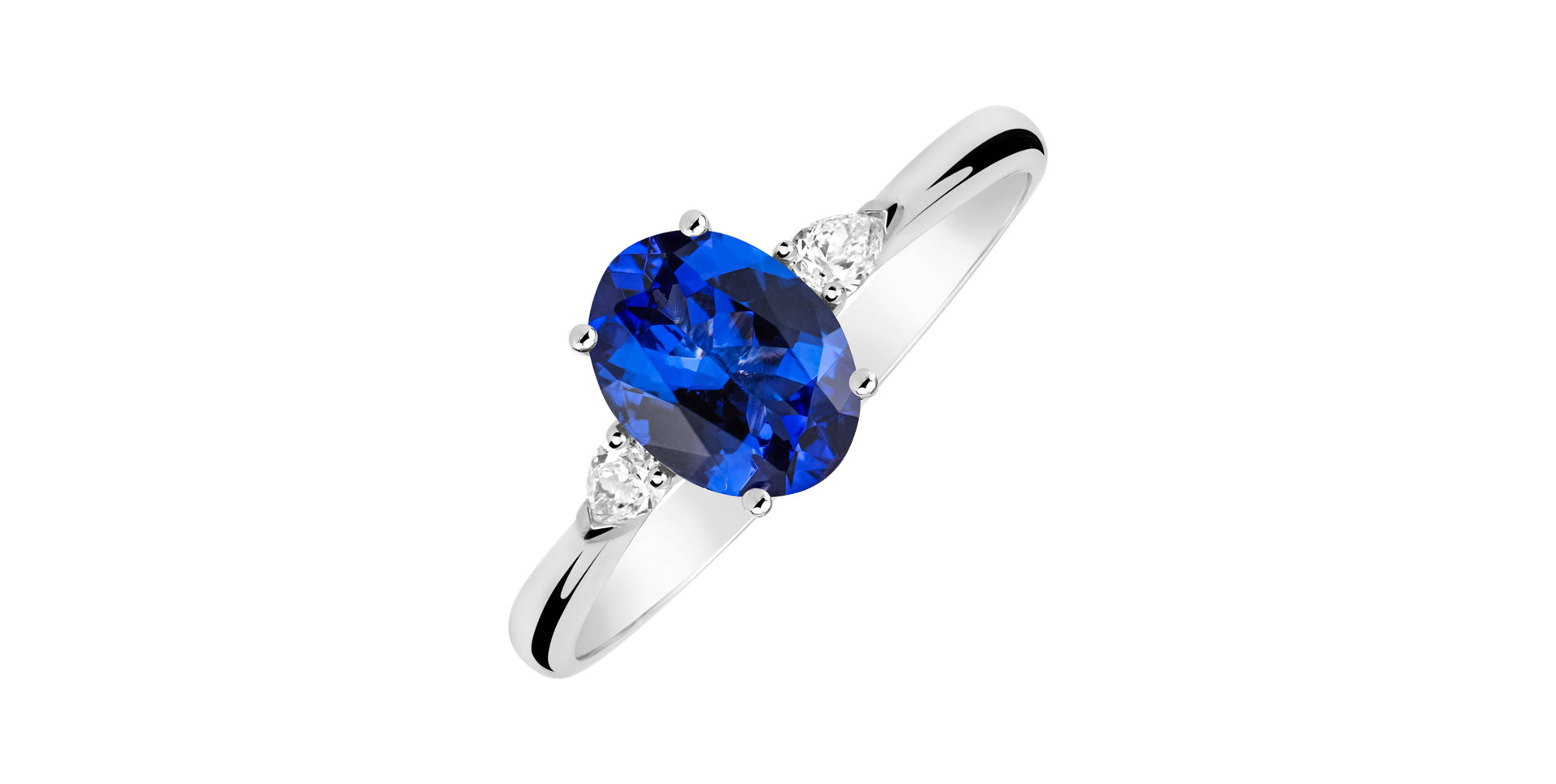 Prsten s diamanty a tanzanitem Annelise