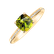 Prsten s diamanty a peridotem Melody Symphony2