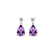 Náušnice s diamantem a ametystem Whispers of Light2