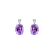 Náušnice s diamantem a ametystem Annelise2