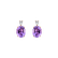 Náušnice s diamantem a ametystem Annelise2