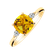 Prsten s diamanty a citrínem Mirabel2