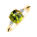 Prsten s diamanty a peridotem Mirabel2