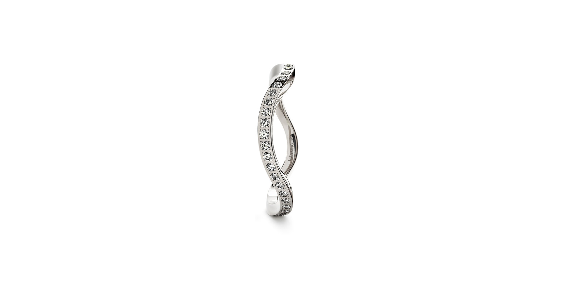 Prsten s diamanty Setario Wave Diamond