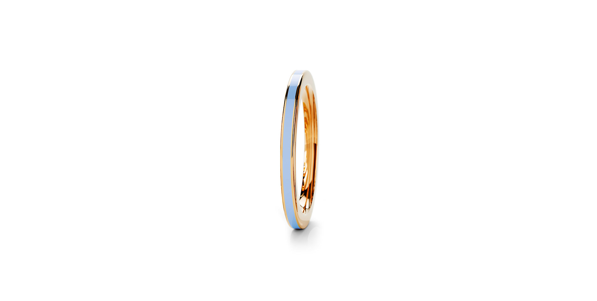 Prsten s emailem ice blue Setario