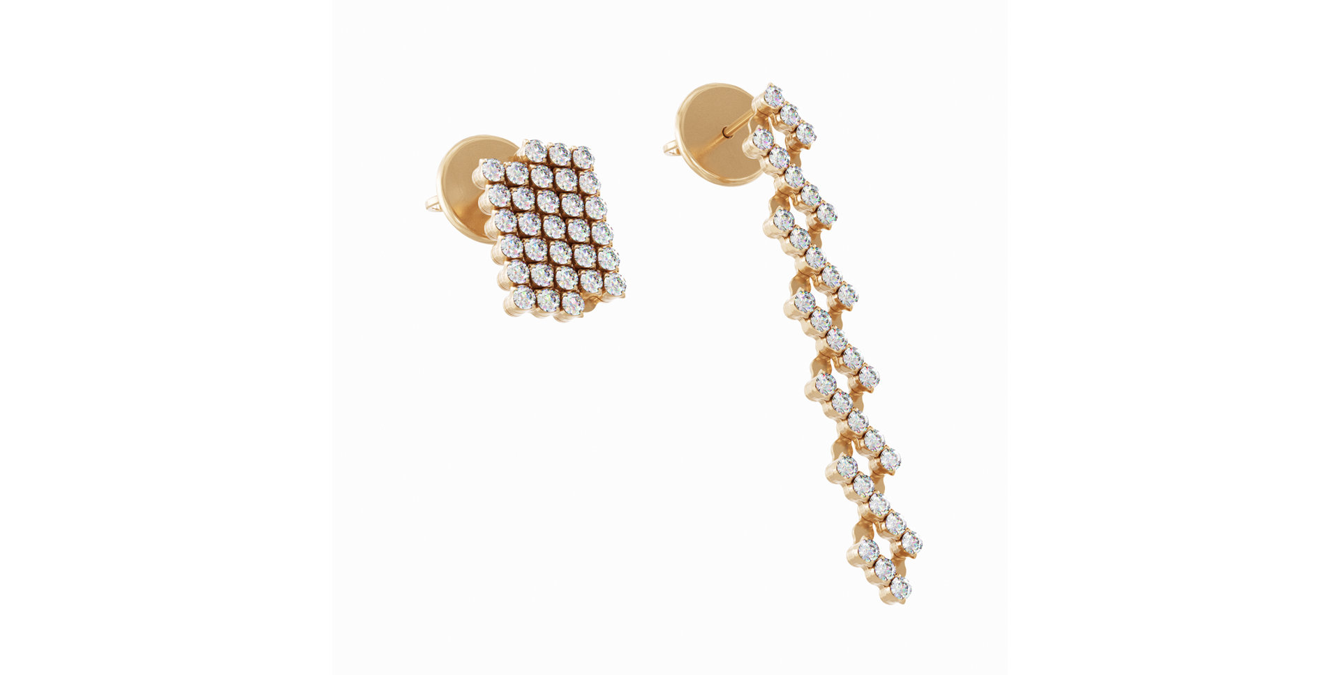 Náušnice s diamanty Brevetto