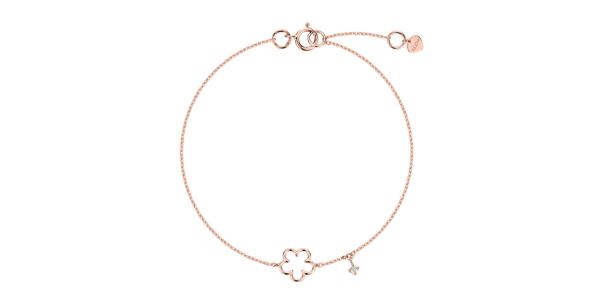 Náramek s diamantem Glossy Daisy