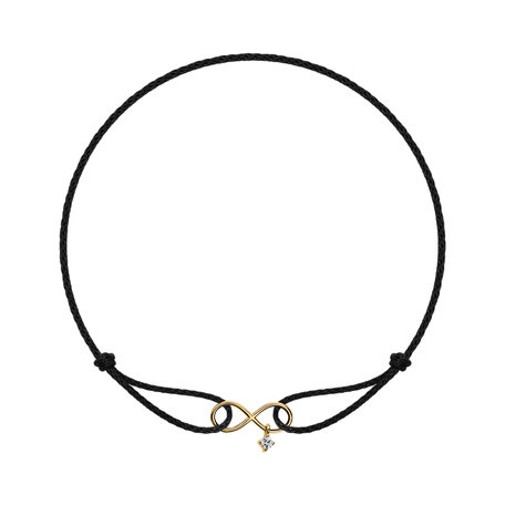 Náramek s diamantem Infinity Bond